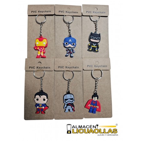 LLAVEROS SUPER HEROES